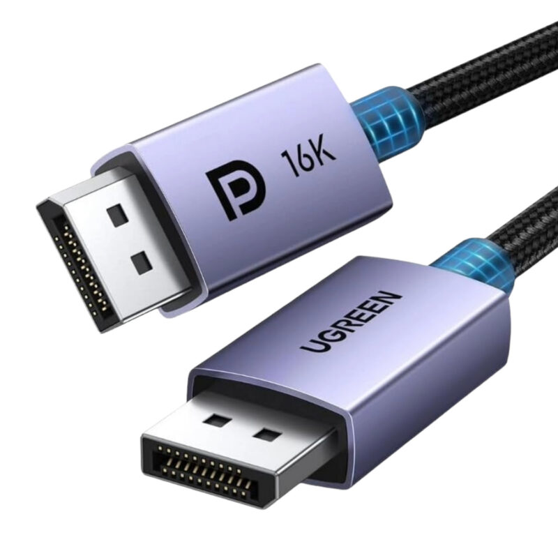 UGREEN DP2.1 Male to Male 16K Braided 1M Cable UGREEN DP2.1 Male to Male 16K Braided 1M Cable