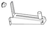 Zebra ZT410/ZT411 Media Hanger Kit (1-inch Core)
