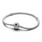 Pandora Moments North Star Clasp Snake Chain - Size 18 (593584C01-18) Women's JEWELRY_main
