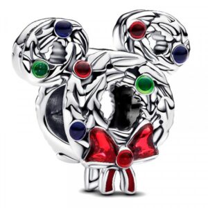 Pandora Charms Disney Collection Mickey Mouse Christmas Wreath (793531C01) Women's JEWELRY_main