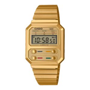 Casio Vintage Edgy Collection - Gold (A-100WEG-9AEF) Unisex Watch_main