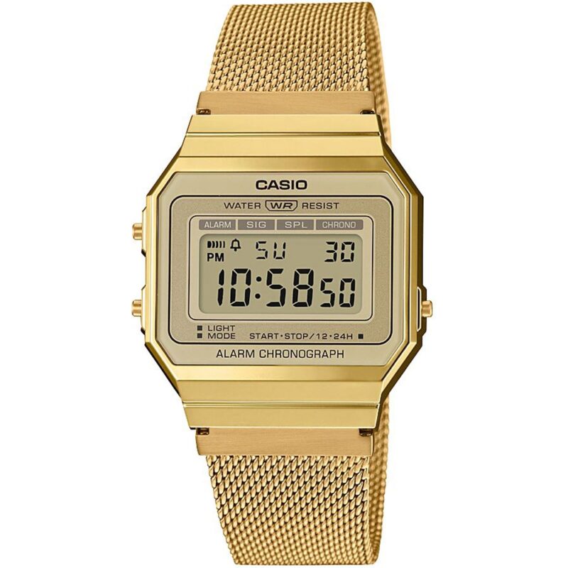 Casio Vintage Iconic Slim Design - Gold Mesh (A700WEMG-9AEF) Unisex Watch_main