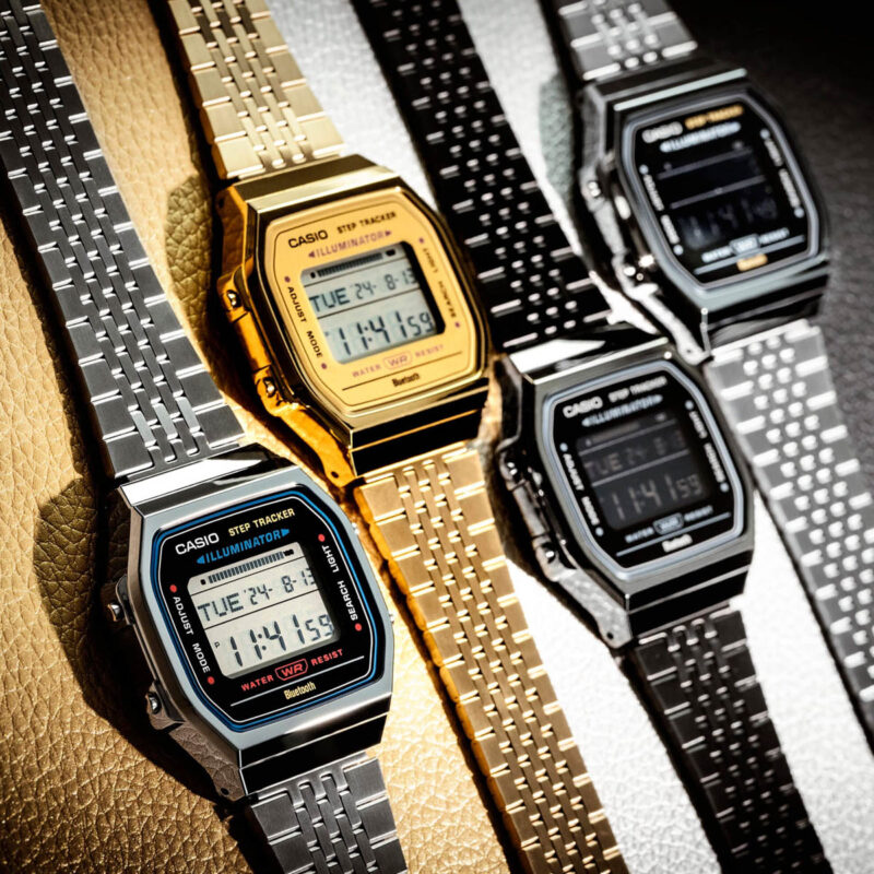 Casio Vintage Bluetooth® Smartphone Link - Silver - Built-in Accelerometer Senses Body Movements + Steps Counter (ABL-100WE-1BEF) Unisex Watch_4