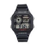 CASIO SPORT DIVER - WORLD TIME ILLUMINATOR 5 ALARMS - FUTURE CLASSIC COLLECTION - BLACK (AE-1200WH-1AVEF)