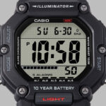 Casio Sport Collection Oversize 10 Years Battery - Black (AE-1600H-1AVEF) Men's Watch_4