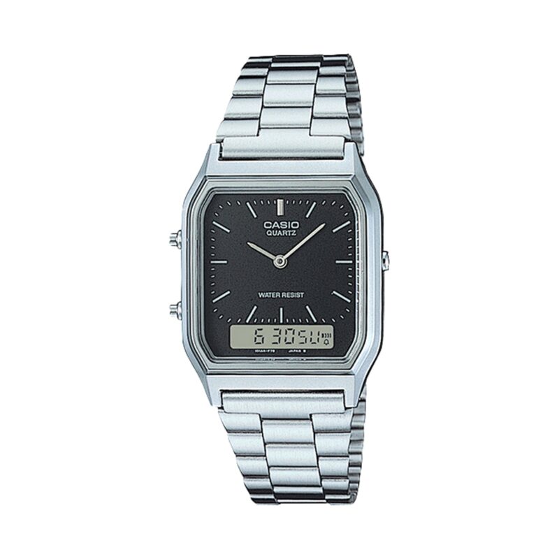 Casio Vintage Edgy Collection Sunray Dial - Black (AQ-230A-1DMQYES) Unisex Watch_main