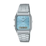Casio Vintage Edgy Collection Sunray Dial - Light Blue (AQ-230A-2A1MQYES) Unisex Watch_main