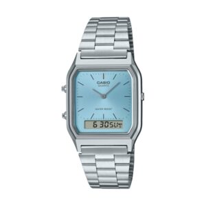 Casio Vintage Edgy Collection Sunray Dial - Light Blue (AQ-230A-2A1MQYES) Unisex Watch_main