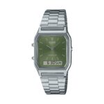 Casio Vintage Edgy Collection Sunray Dial - Green Moss (AQ-230A-3AMQYES) Unisex Watch_main
