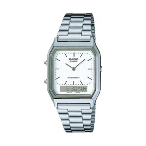 Casio Vintage Edgy Collection Sunray Dial - White (AQ-230A-7DMQYES) Unisex Watch_main