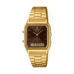 Casio Vintage Edgy Collection Sunray Dial. Gold - Black (AQ-230GA-5AMQYES) Unisex Watch_main