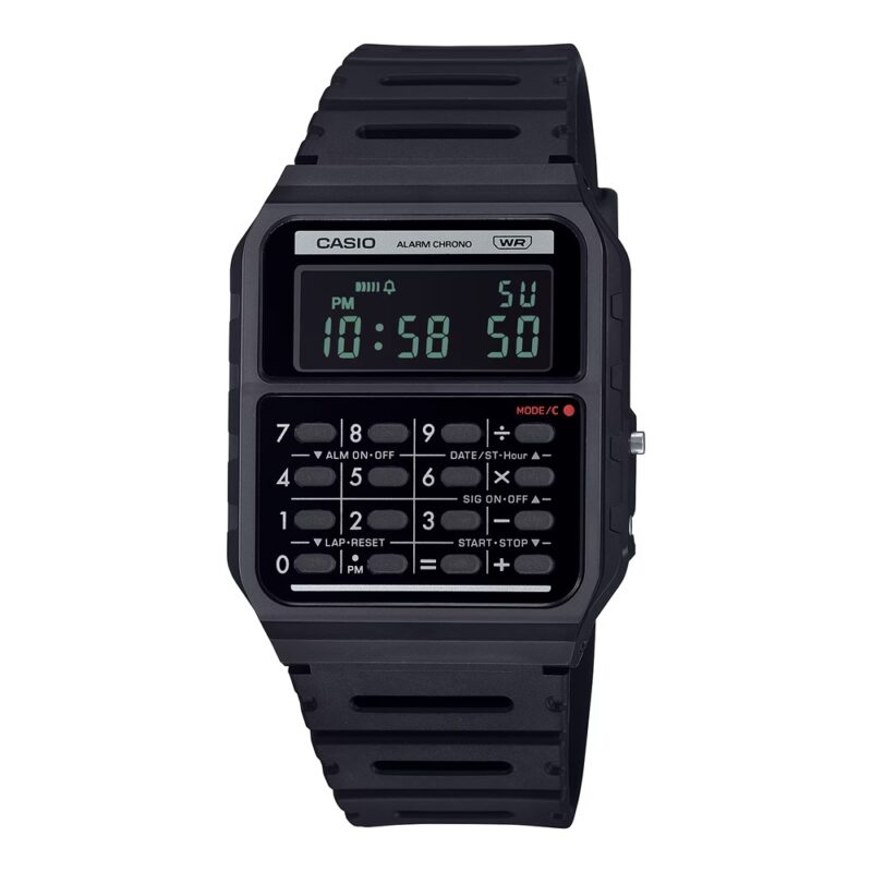 Casio Vintage Calculator Edgy Collection - Full Black (CA-53WB-1BEF) Unisex Watch_main