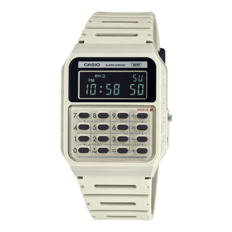 Casio Vintage Calculator Edgy Collection - Cream (CA-53WB-8BEF) Unisex Watch_main