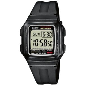 Casio Vintage Illuminator 10 Years Battery - Black (F-201W-1ADF) Unisex Watch_main