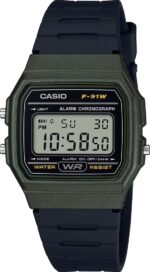 Casio Vintage F-91 Bio Resin Strap - Forest Green (F-91WM-3ADF) Unisex Watch_main