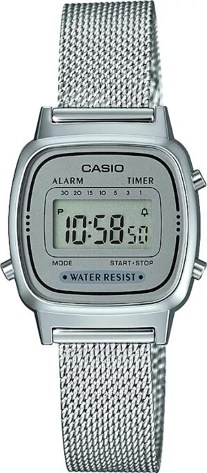 Casio Vintage Iconic Mini Steel - Silver Mesh (LA-670WEM-7EF) Unisex Watch_main