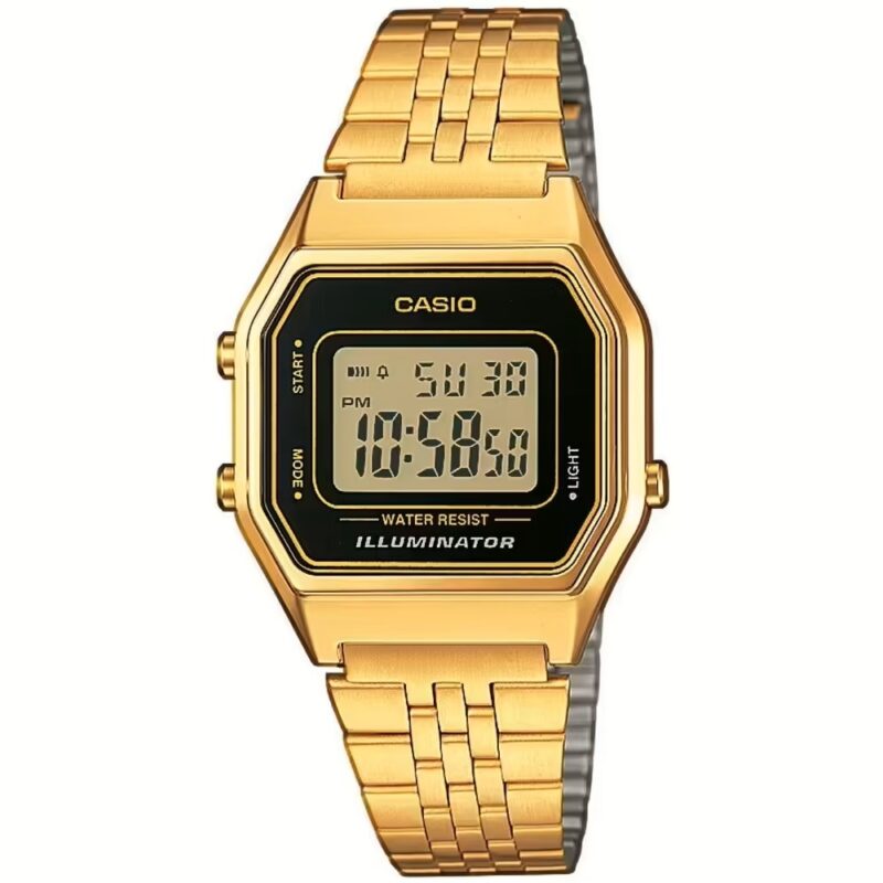 Casio Vintage Iconic Lady Gold Black (LA-680WEGA-1ER) Unisex Watch_main