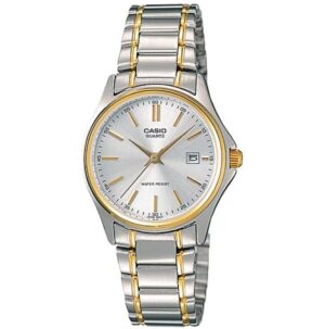 Casio Collection Lady Date Steel-gold - Argentee. Gold Indexes (LTP-1183G-7ADF) Women's Watch_main