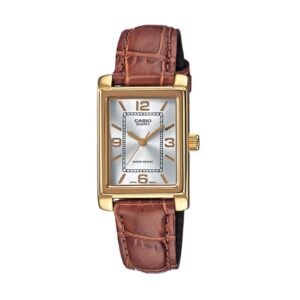 Casio Collection Tank. Leather - Argentee (LTP-1234PGL-7AEG) Women's Watch_main