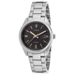 Casio Collection Lady Date - Black. Gold Indexes (LTP-1302D-1A2VDF) Women's Watch_main