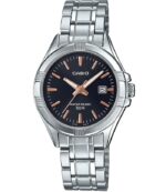 Casio Collection Lady Date - Black. Bronze Indexes (LTP-1308D-1A2VDF) Women's Watch_main