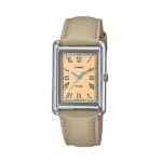 Casio Collection Lady Tank. Leather - Cream (LTP-B165L-5BVEF) Women's Watch_main