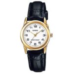 Casio Collection Lady 3h Gold. Leather - White (LTP-V001GL-7BUDF) Women's Watch_main