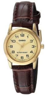 Casio Collection Lady 3h Gold. Leather - Gold (LTP-V001GL-9BUDF) Women's Watch_main