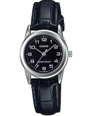Casio Collection Lady 3h. Leather - Black (LTP-V001L-1BUDF) Women's Watch_main