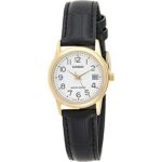 Casio Collection Lady Date Gold. Leather - White (LTP-V002GL-7B2UDF) Women's Watch_main