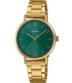 Casio Collection Lady Easy Time - Gold. Green (LTP-VT02G-3AUDF) Women's Watch_main