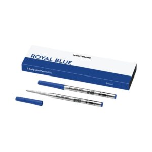 Montblanc Royal Blue - Refills  Ball Pen - Broad - 2 Pcs (MB128215)  FASHION ACCESSORIES_main