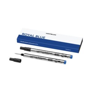 Montblanc Royal  Blue - Refills  Roller Ball Pen - Medium - 2pcs (MB128228)  FASHION ACCESSORIES_main