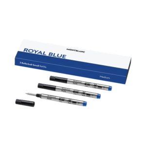 Montblanc Royal  Blue - Refills  Roller Ball Pen - Small  - 3 Pcs (MB128241)  FASHION ACCESSORIES_main