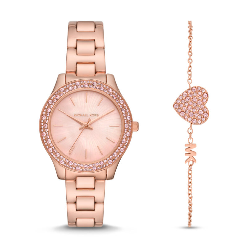Michael Kors Women's Jewellery Set - Watch & Bracelet (MK1068SET) - Liliane Collection