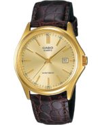 Casio Collection Date Leather - Gold (MTP-1183Q-9ADF) Men's Watch_main