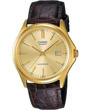 Casio Collection Date Leather - Gold (MTP-1183Q-9ADF) Men's Watch_main