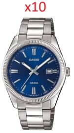 Casio Collection Date - Navy Blue - Special Pack 10 Pc (MTP-1302PD-2AVEF_10) Men's Watch_main