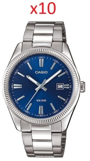 Casio Collection Date - Navy Blue - Special Pack 10 Pc (MTP-1302PD-2AVEF_10) Men's Watch_main