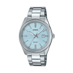 Casio Collection Date - Golf Ball Dial - Light Blue (MTP-1302PE-2AVEF) Men's Watch_main