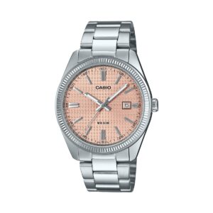 Casio Collection Date - Golf Ball Dial - Antique Pink (MTP-1302PE-4AVEF) Unisex Watch_main