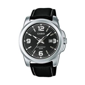 Casio Collection Bold Date - Leather. Black (MTP-1314PL-8AVEF) Men's Watch_main