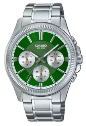 Casio Day Date Multifunction - Green (MTP-1375D-3AVDF) Men's Watch_main