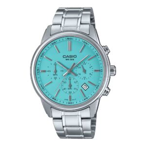 Casio Collection Chrono Date - Aqua Green (MTP-E515D-2A2VDF) Men's Watch_main