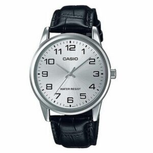 Casio Collection Only Time. Leather - Silver (MTP-V001L-7BUDF) Men's Watch_main