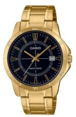 Casio Collection Casual Date Gold - Black (MTP-V004G-1CUDF) Men's Watch_main