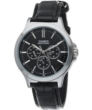 Casio Collection Multifunction. Leather - Black (MTP-V300L-1AUDF) Men's Watch_main