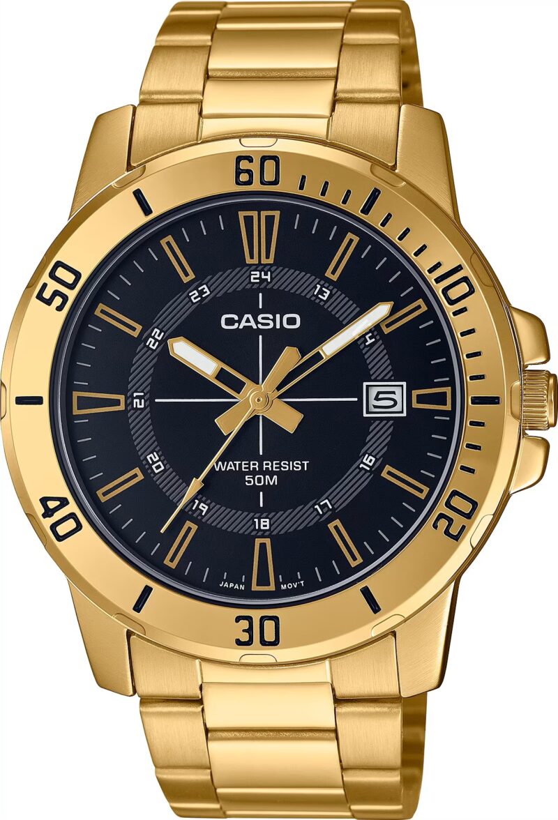 Casio Sport Collection Diver 50m Gold - Black (MTP-VD01G-1CVUDF) Men's Watch_main