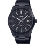 Casio Collection Date - Carbon Look - Black (MTP-VD03B-1AUDF) Men's Watch_main