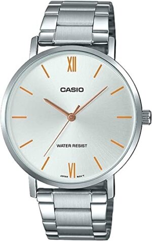 Casio Collection Minimal. Metal - Argentee (MTP-VT01D-7BUDF) Men's Watch_main